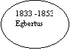 Ovaal: 1833 -1853
Egbertus
