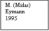 Tekstvak: M. (Midas)
Eymann
1995

